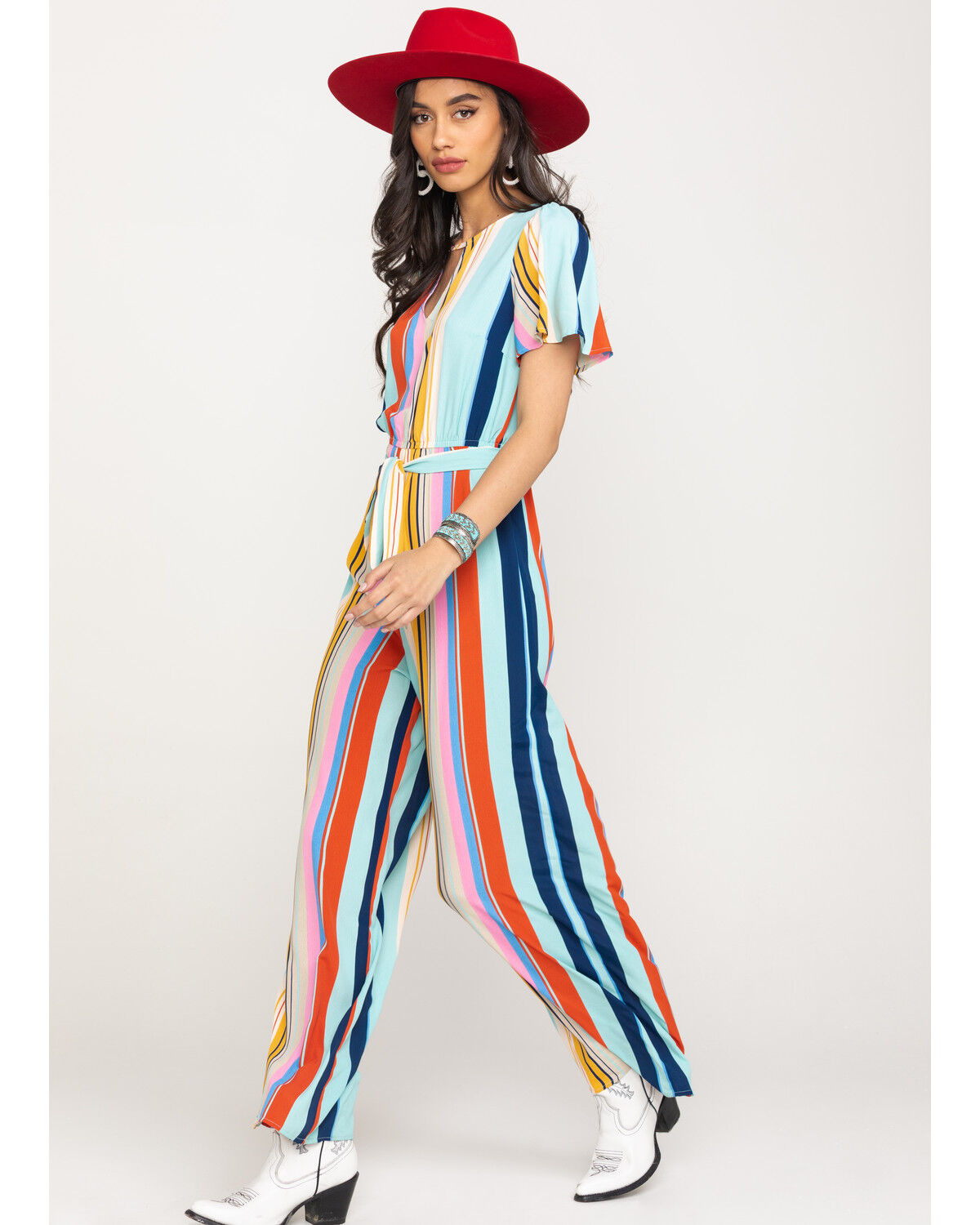 Flying tomato striped jumpsuit discount