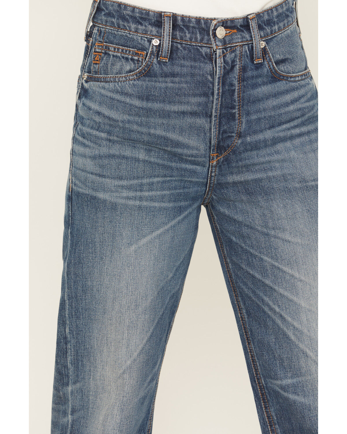 Image #2 - Ariat Women's Dark Wash Ultra High Rise Tomboy Relaxed Straight Denim Jeans, Dark Wash, hi-res