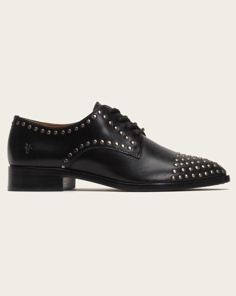 Frye Women S Black Erica Stud Oxford Shoes Sheplers