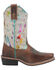 Image #2 - Dan Post Little Girls' Rumi Western Boots - Broad Square Toe, White, hi-res