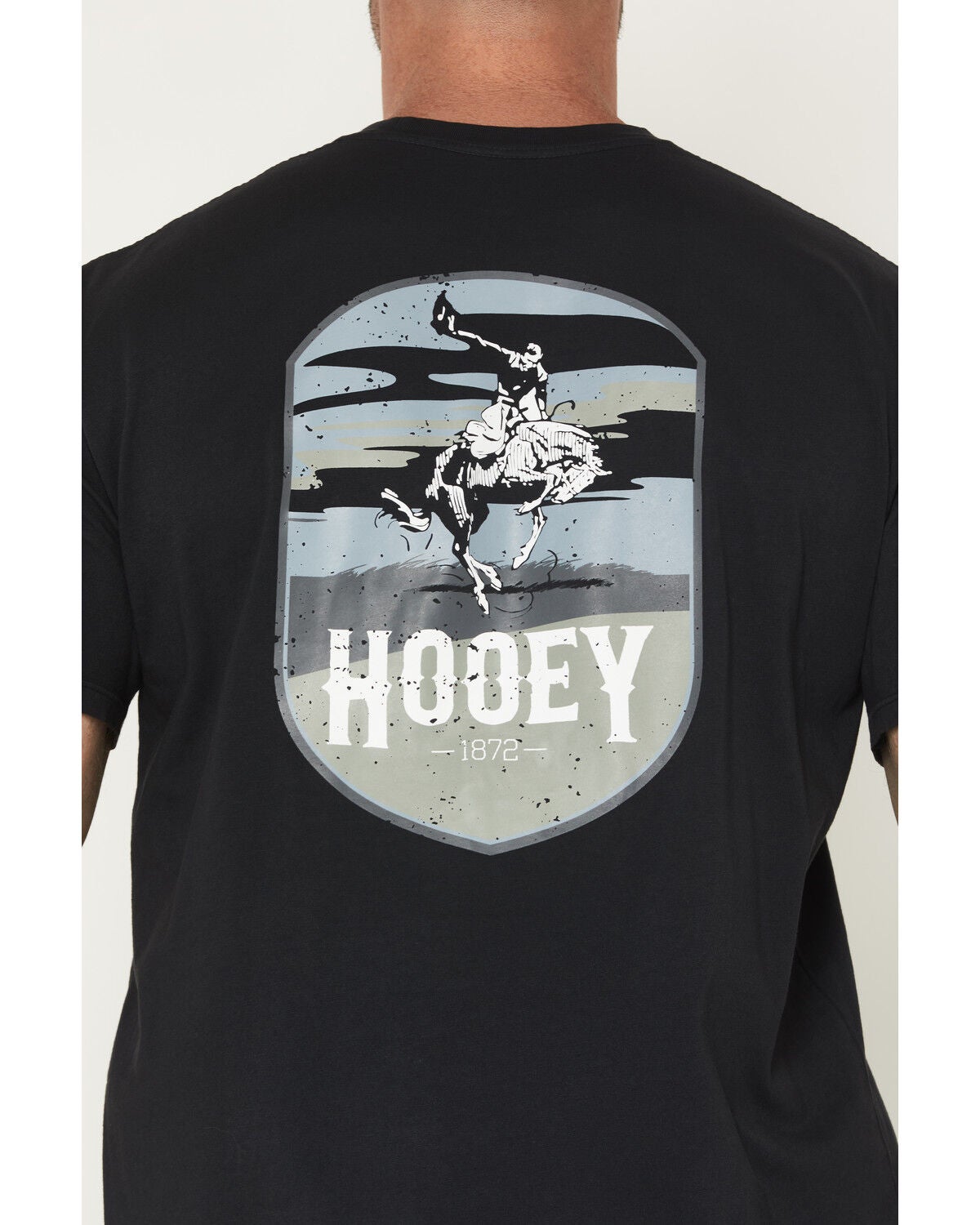 Image #4 - Hooey Men's Cheyenne Short Sleeve Pocket Graphic T-Shirt, Black, hi-res