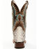 Image #5 - Dan Post Women's Back Cut Natural Python Exotic Western Boot - Broad Square Toe, Natural, hi-res