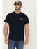 Image #2 - Brixton Men's Linwood Logo Short Sleeve Graphic T-Shirt, Navy, hi-res