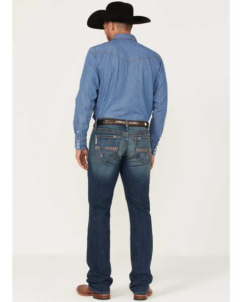 Image #3 - Cinch Men's Ian Dark Stonewash Performance Stretch Slim Bootcut Jeans , , hi-res