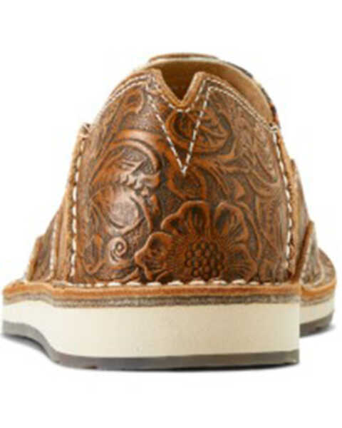 Image #3 - Ariat Women's Floral Embossed Cruiser Casual Shoes - Moc Toe , Brown, hi-res