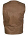 STS Ranchwear Men's Antique Leather Chisum Vest , Brown, hi-res