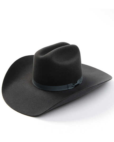 Serratelli Men's 8X Granite Fur-Felt 9 Crown Cattleman Western Hat , Stone