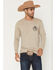 Image #2 - Cody James Men's Dead Man's Hand Long Sleeve Graphic T-Shirt, Tan, hi-res