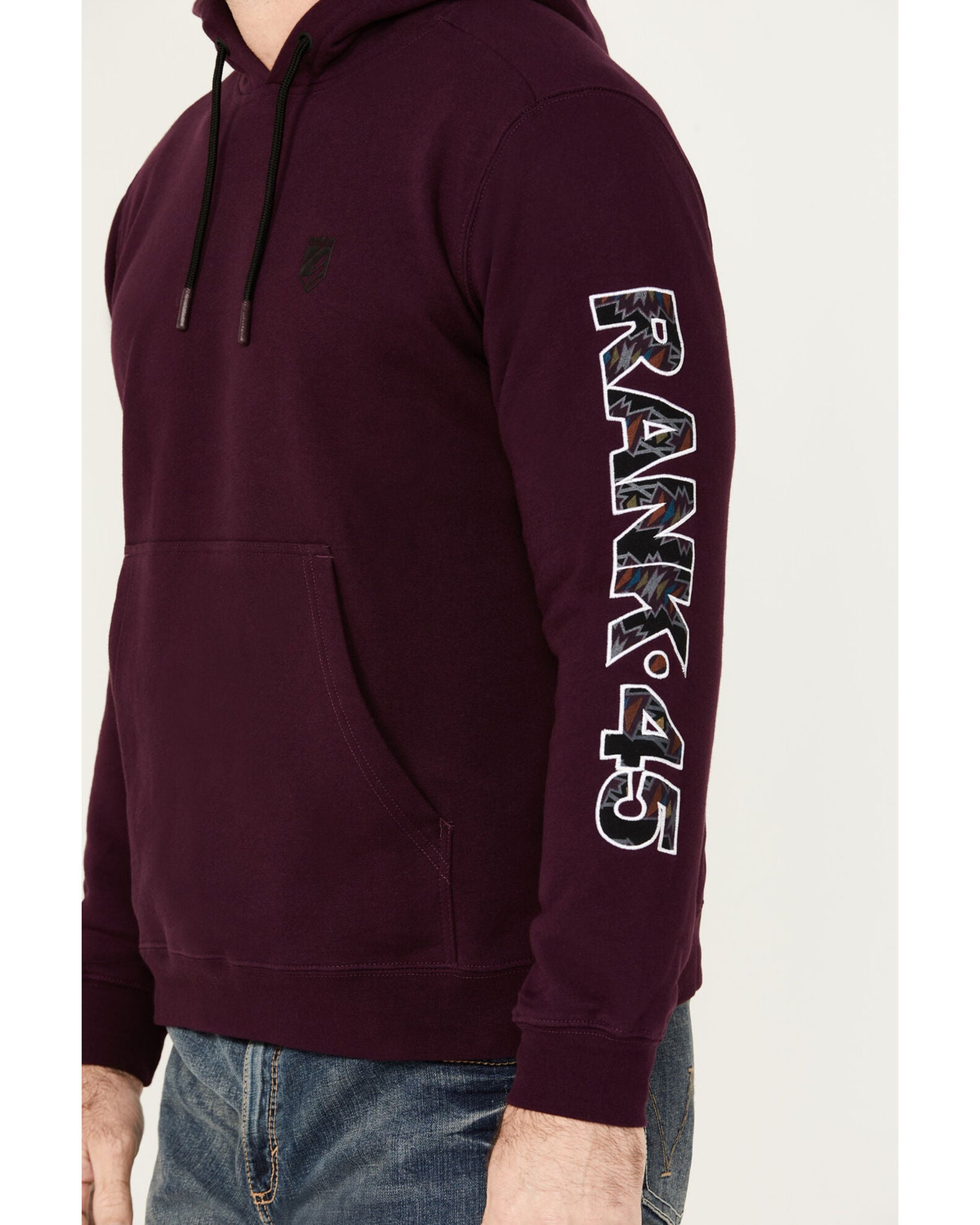 Product Name: RANK 45® Men's Logo Hooded Sweatshirt