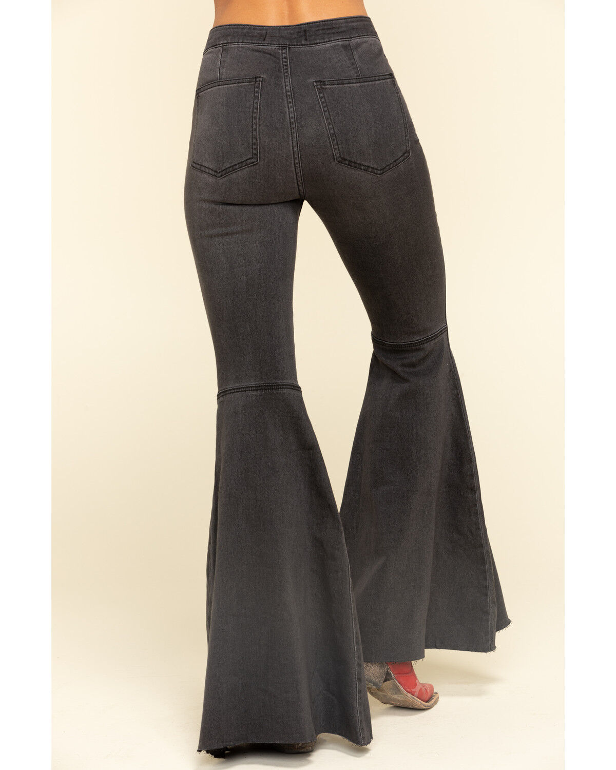 Image #4 - Free People Women's High Rise Dark Wash Just Float On Flare Jeans, , hi-res