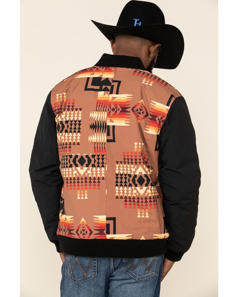 Pendleton Men's Cody Desert Sunset Print Bomber Jacket Sheplers