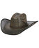 Image #1 - Justin Men's Fenix Bent Rail Midnight Straw Cowboy Hat , Black, hi-res