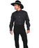 Image #2 - Wahmaker by Scully Men's Canvas Saddle Seat Pants - Tall, Black, hi-res