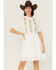 Image #1 - Stetson Women's Embroidered Floral Ruffle Surplice Mini Dress, , hi-res