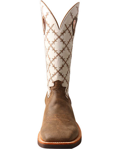 Image #4 - Twisted X Men's 14" Ruff Stock Boots - Broad Square Toe, Brown, hi-res