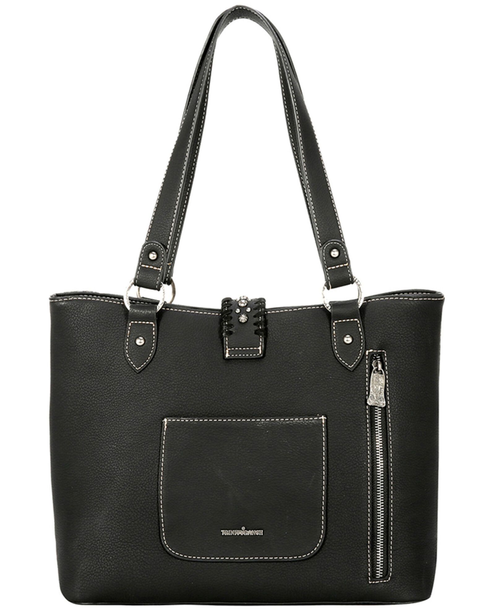 Trinity ranch cowhide purse top