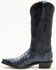 Image #3 - El Dorado Women's Holly Exotic Caiman Tall Western Boots - Snip Toe, Blue, hi-res