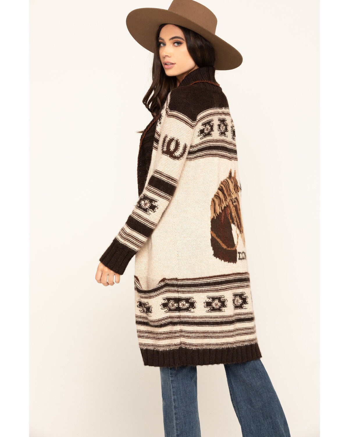 Image #2 - Double D Ranch Women's Spanish Pony Sweater, Multi, hi-res