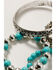 Shyanne Women's Wild Soul Beaded Longhorn Stretch Bracelet Set, Silver, hi-res