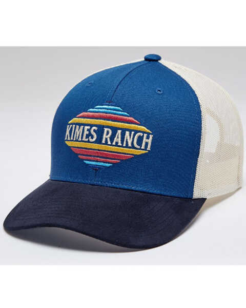 Kimes Ranch Men's El Paso Logo Mesh-Back Trucker Cap , Blue, hi-res