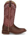 Image #2 - Justin Women's Stella Western Boots - Broad Square Toe, Brown, hi-res