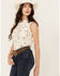 Image #2 - Shyanne Women's Desert Print Sleeveless Snap Western Shirt, Cream, hi-res
