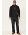 Image #2 - Ariat Men's Charcoal Rebar Workman 1/4 Zip Front Work Hooded Pullover, Charcoal, hi-res