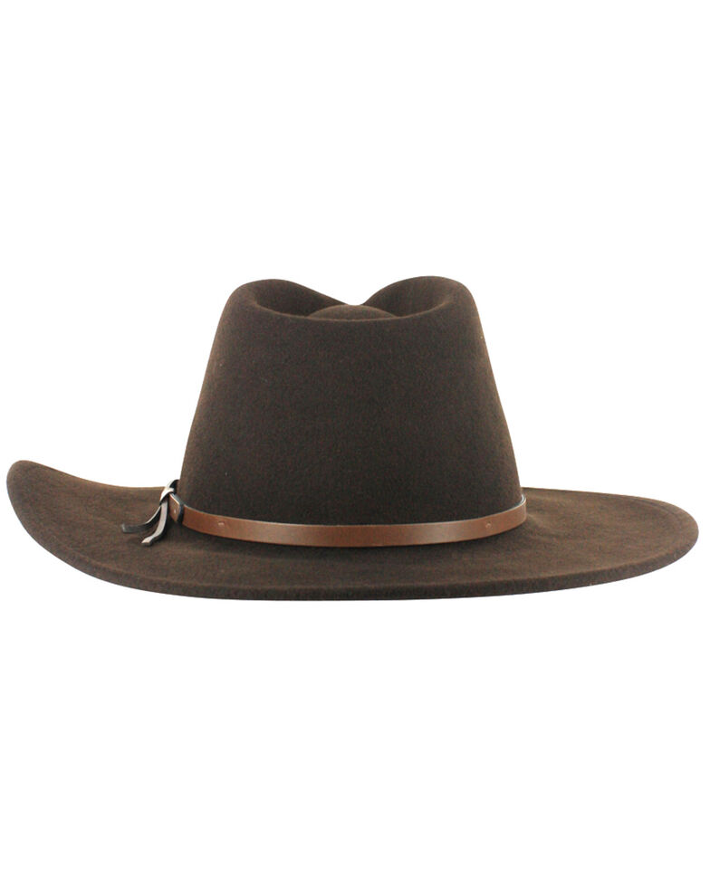 Cody James Men's Brown Sedona Felt Hat, Brown, hi-res
