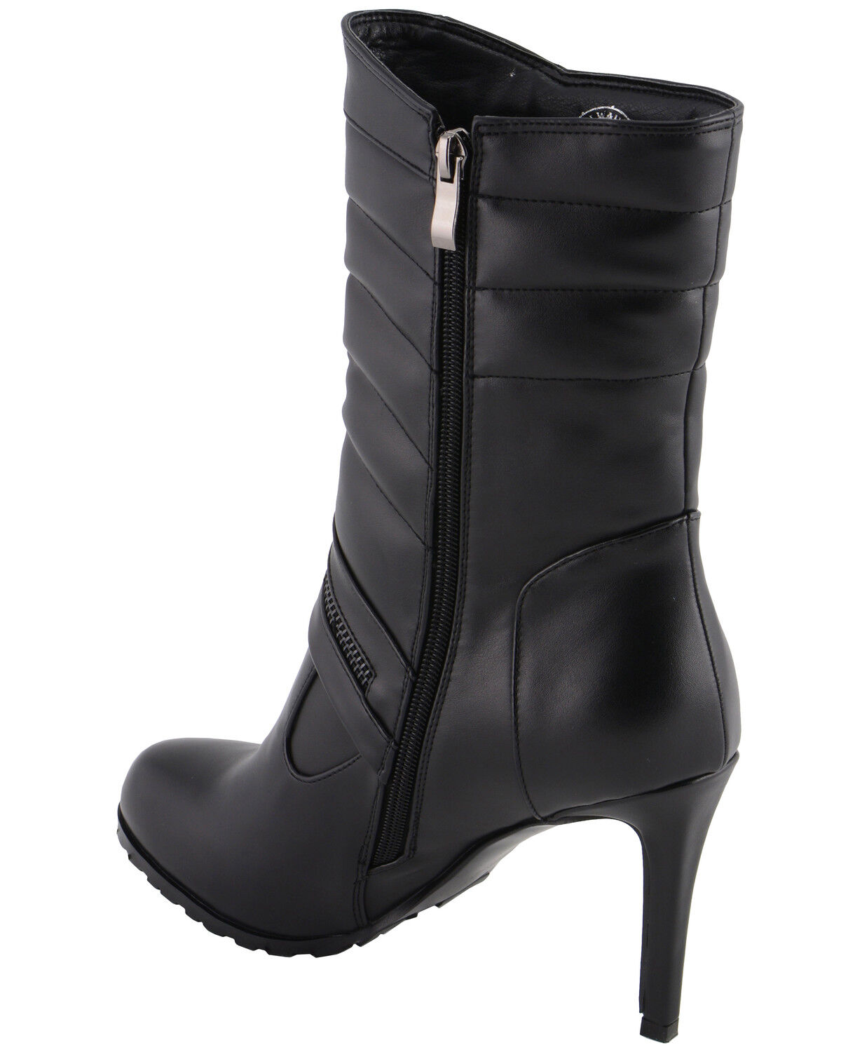 steel toe high heel boots