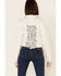 Image #4 - Shyanne Women's Crochet Back Button-Down Crop Jacket, White, hi-res