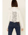 Image #4 - Shyanne Women's Crochet Back Button-Down Crop Jacket , White, hi-res