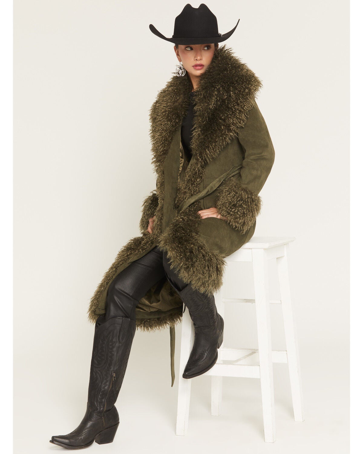 Azalea Wang Women's Gilda Faux Suede Coat | Sheplers