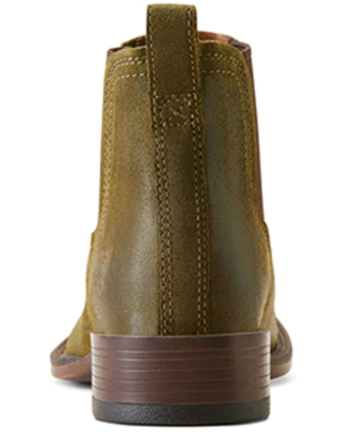 Image #3 - Ariat Men's Booker Ultra Suede Western Boots - Broad Square Toe, Green, hi-res