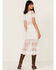 Image #4 - Maia Bergman Women's Surya Eyelet Lace Midi Dress, White, hi-res