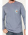 Image #3 - Cody James Men's FR Long Sleeve Pocket Graphic Work T-Shirt , Medium Blue, hi-res