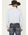 Image #4 - Wrangler X Cody Johnson Men's Non-Solid Solid Long Sleeve Button-Down Western Shirt - Tall, Blue, hi-res