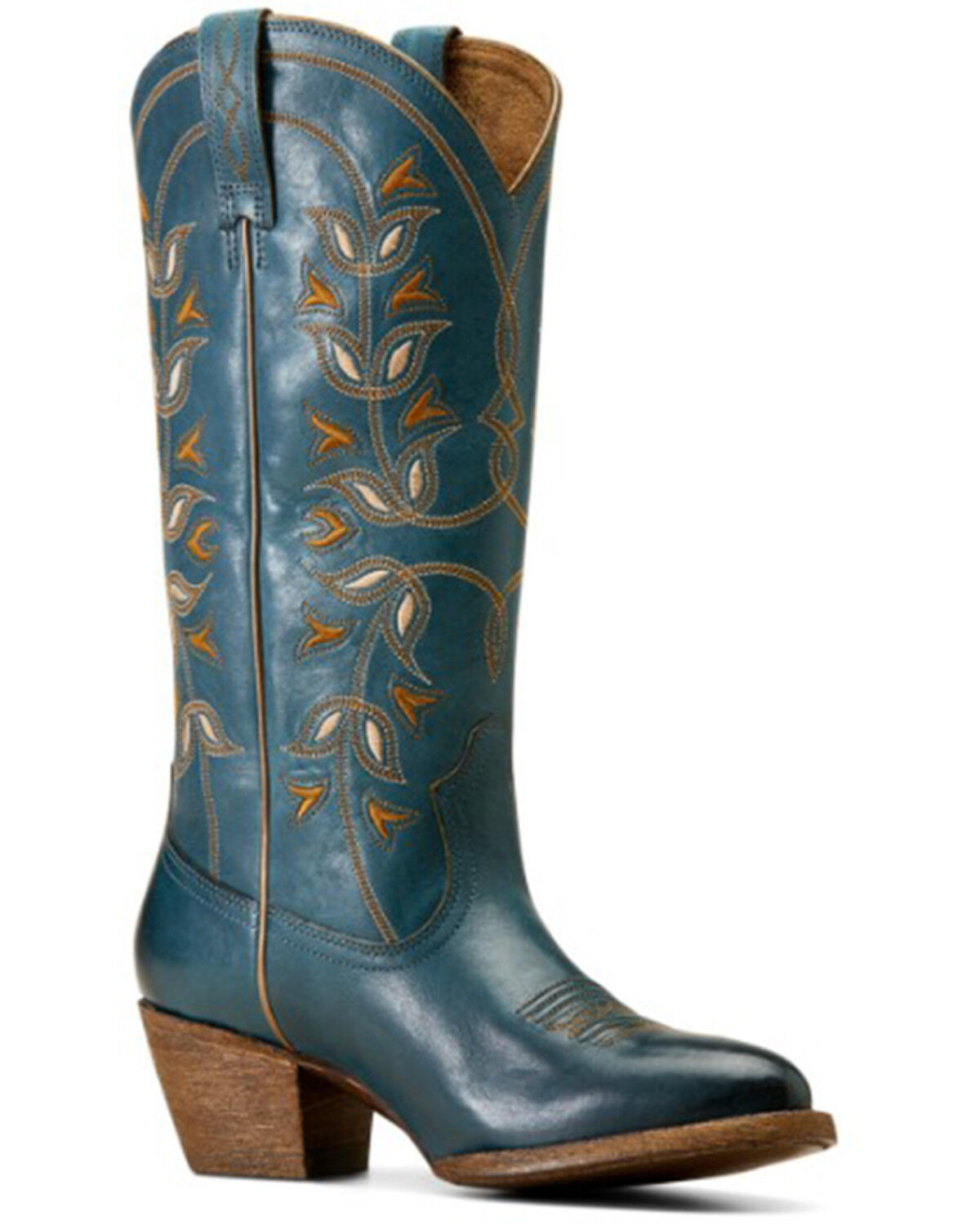 Image #1 - Ariat Women's Desert Holly Western Boots - Round Toe, Blue, hi-res