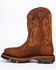 Image #5 - Cody James Men's 11" Decimator Western Work Boots - Steel Toe, Brown, hi-res