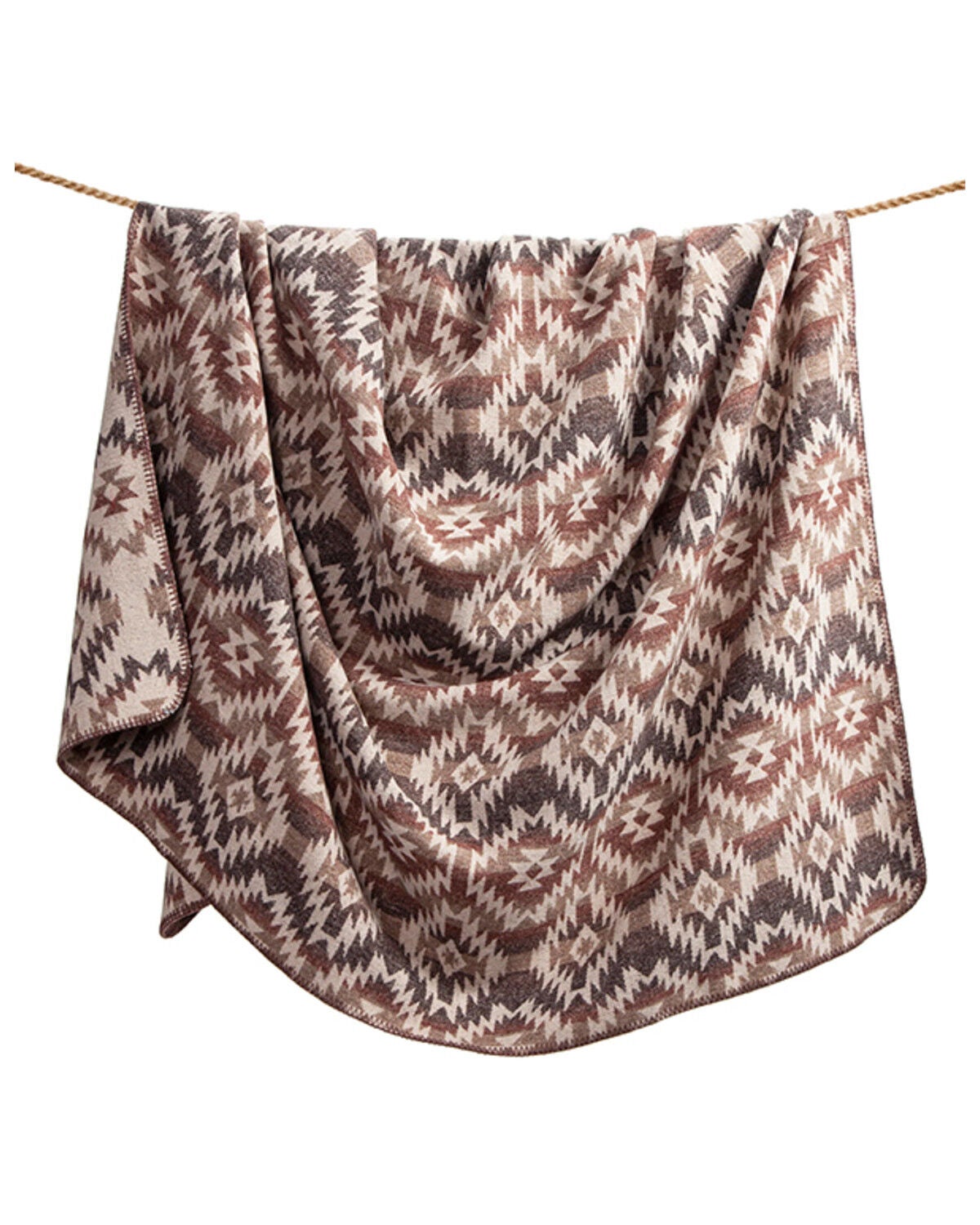 Image #2 - HiEnd Accents Mesa Wool Blend King Size Blanket Set - 3 Piece, Multi, hi-res