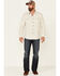 Pendleton Men's Solid Natural Burnside Long Sleeve Button-Down Western Flannel Shirt , Natural, hi-res