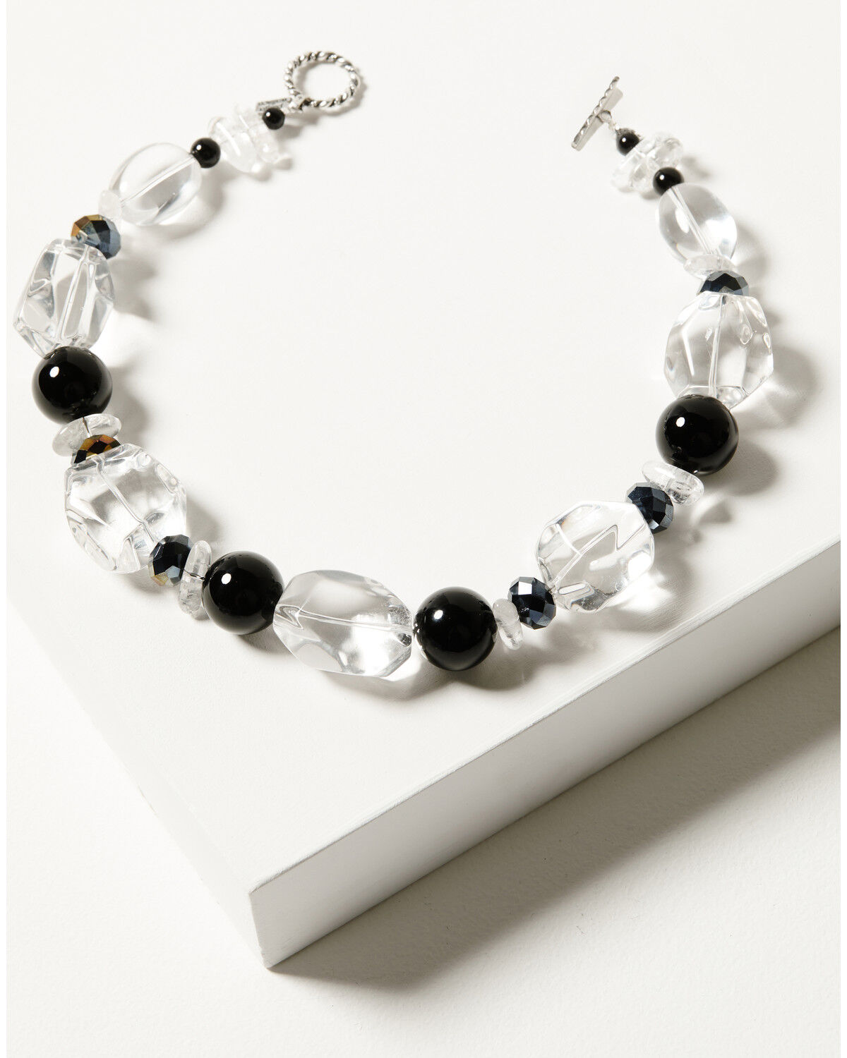 Image #2 - Paige Wallace Women's Quartz & Onyx Beaded Necklace, Black, hi-res