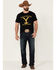 Changes Men's Yellowstone Dutton Ranch Logo Short Sleeve T-Shirt , Black, hi-res