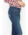 Image #5 - Ariat Women's R.E.A.L. Mid Rise Icon Stackable Straight Leg Jeans, Indigo, hi-res