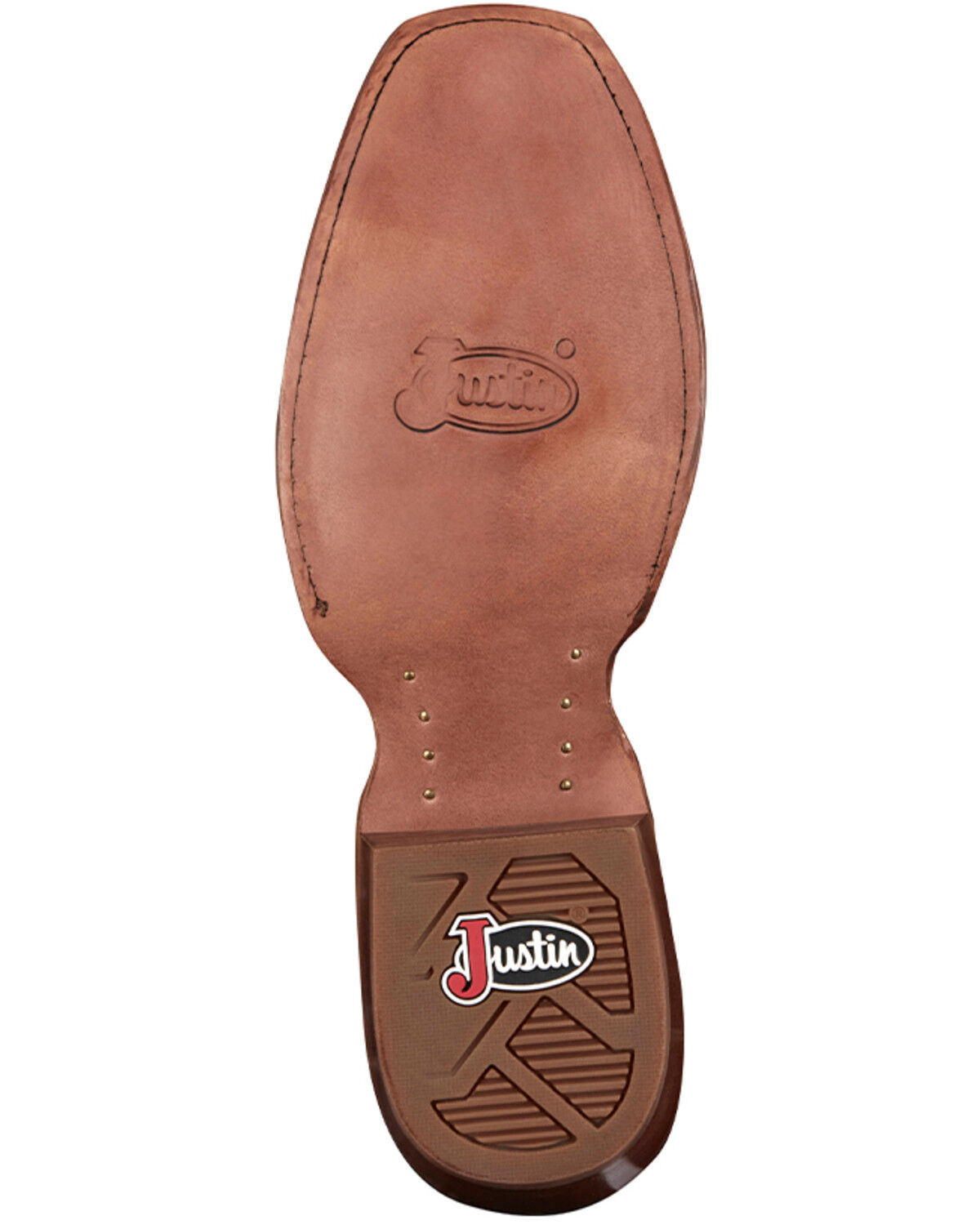 Image #7 - Justin Men's Show Off Western Boots - Square Toe, Tan, hi-res