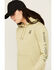 Image #2 - Carhartt Women's Relaxed Fit Midweight Logo Graphic Hoodie , Sand, hi-res