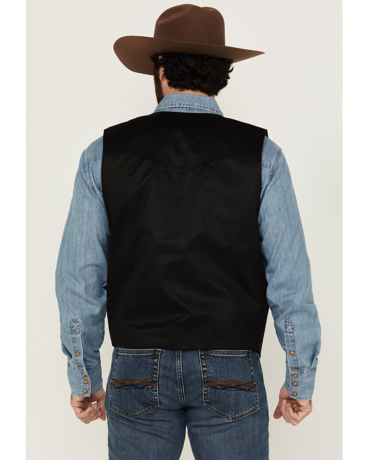 Image #4 - Moonshine Spirit Men's Night Shift Oilskin Vest, Black, hi-res