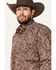 Image #2 - Stetson Men's Paisley Print Long Sleeve Snap Western Shirt, , hi-res