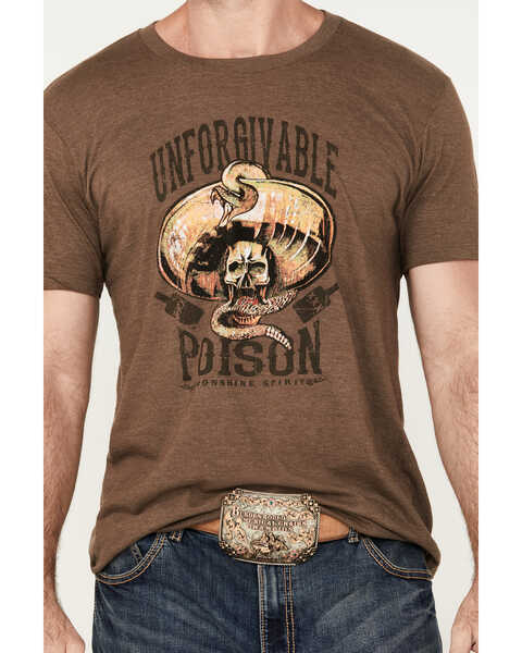 Image #3 - Moonshine Spirit Men's Unforgivable Poison Short Sleeve Graphic T-Shirt, Brown, hi-res