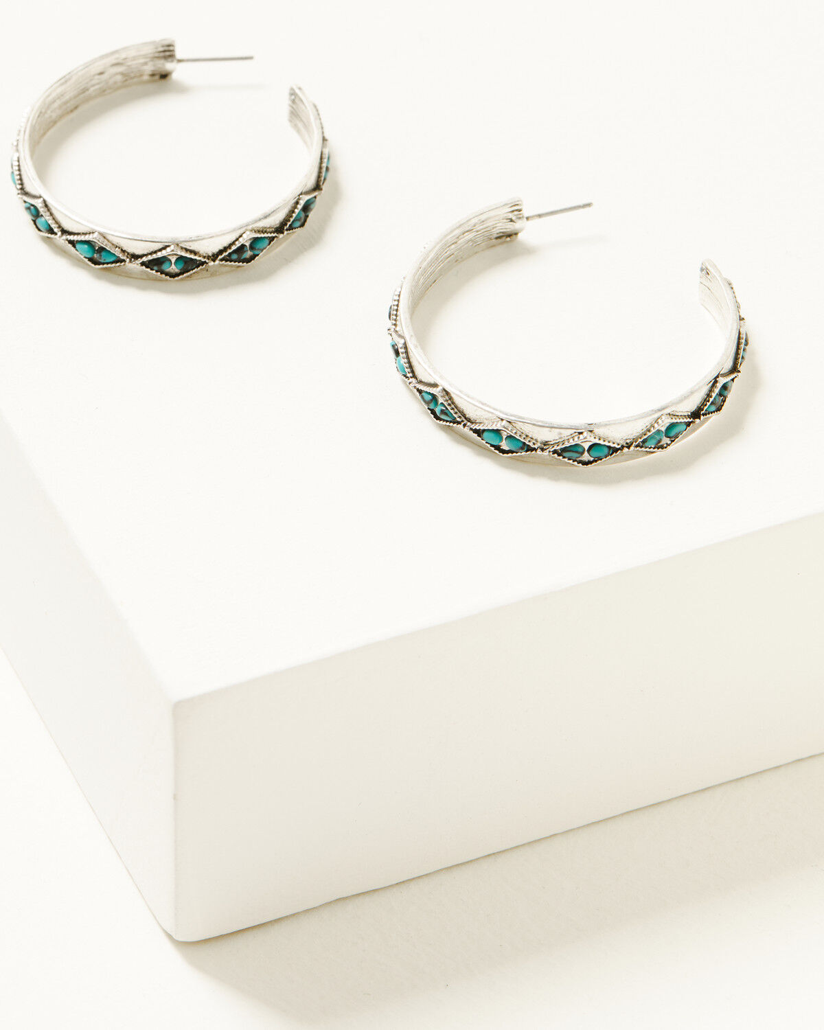 Image #1 - Idyllwind Women's Cecilia Hoop Earrings, Turquoise, hi-res