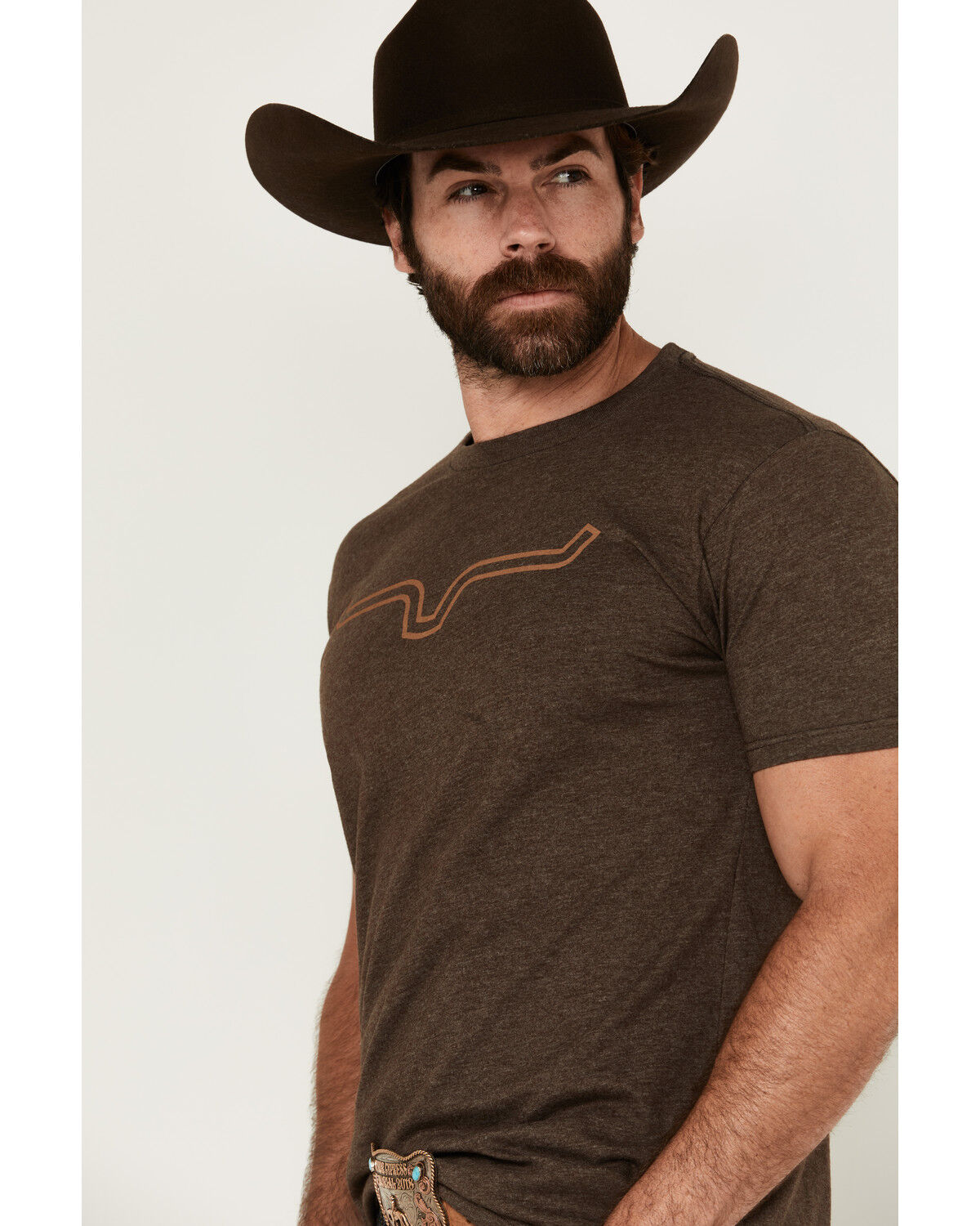 Image #2 - Kimes Ranch Men's Outlier Logo Short Sleeve Graphic T-Shirt, Brown, hi-res